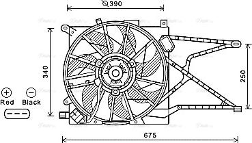 Ava Quality Cooling OL7596 - Ventilators, Motora dzesēšanas sistēma autodraugiem.lv