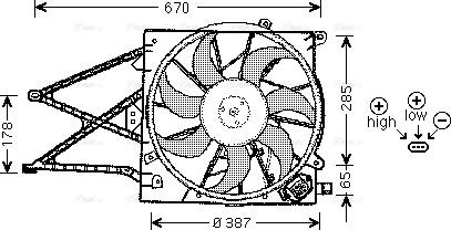 Ava Quality Cooling OL 7509 - Ventilators, Motora dzesēšanas sistēma autodraugiem.lv