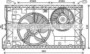 Ava Quality Cooling OL7588 - Ventilators, Motora dzesēšanas sistēma autodraugiem.lv