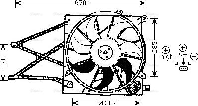 Ava Quality Cooling OL 7524 - Ventilators, Motora dzesēšanas sistēma autodraugiem.lv