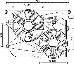 Ava Quality Cooling OL7571 - Ventilators, Motora dzesēšanas sistēma autodraugiem.lv