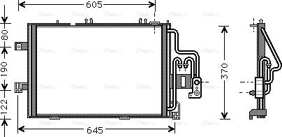 Ava Quality Cooling OLA5307 - Kondensators, Gaisa kond. sistēma autodraugiem.lv