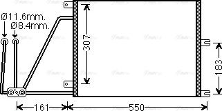 Ava Quality Cooling OLA5265 - Kondensators, Gaisa kond. sistēma autodraugiem.lv