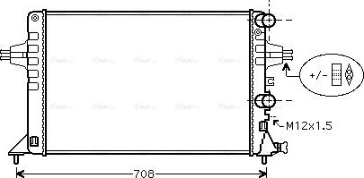 Ava Quality Cooling OLA2444 - Radiators, Motora dzesēšanas sistēma autodraugiem.lv