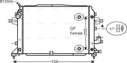 Ava Quality Cooling OLA2460 - Radiators, Motora dzesēšanas sistēma autodraugiem.lv