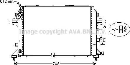 Ava Quality Cooling OLA2489 - Radiators, Motora dzesēšanas sistēma autodraugiem.lv