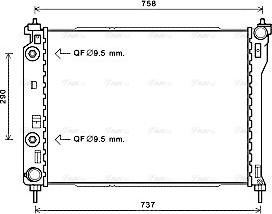 Ava Quality Cooling OLA2626 - Radiators, Motora dzesēšanas sistēma autodraugiem.lv