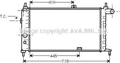 Ava Quality Cooling OLA2066 - Radiators, Motora dzesēšanas sistēma autodraugiem.lv