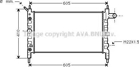 Ava Quality Cooling OLA2026 - Radiators, Motora dzesēšanas sistēma autodraugiem.lv