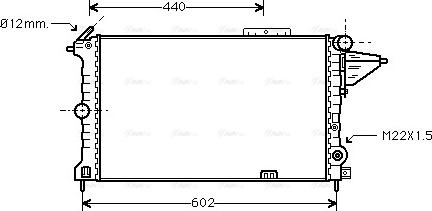 Ava Quality Cooling OLA2119 - Radiators, Motora dzesēšanas sistēma autodraugiem.lv