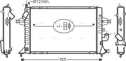 Ava Quality Cooling OLA2294 - Radiators, Motora dzesēšanas sistēma autodraugiem.lv