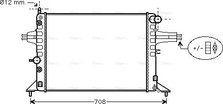 Ava Quality Cooling OLA2256 - Radiators, Motora dzesēšanas sistēma autodraugiem.lv