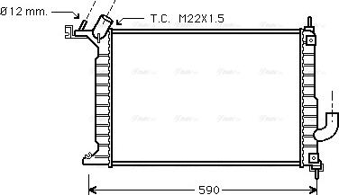 Ava Quality Cooling OLA2275 - Radiators, Motora dzesēšanas sistēma autodraugiem.lv