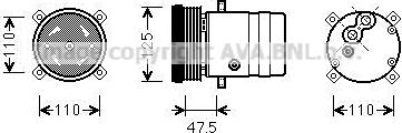 Ava Quality Cooling OLAK493 - Kompresors, Gaisa kond. sistēma autodraugiem.lv