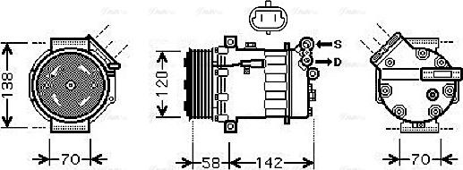 Ava Quality Cooling OL K448 - Kompresors, Gaisa kond. sistēma autodraugiem.lv