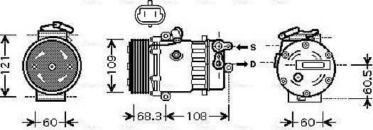 Ava Quality Cooling OL K466 - Kompresors, Gaisa kond. sistēma autodraugiem.lv