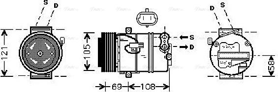 Ava Quality Cooling OLAK426 - Kompresors, Gaisa kond. sistēma autodraugiem.lv
