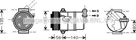 Ava Quality Cooling OL K428 - Kompresors, Gaisa kond. sistēma autodraugiem.lv