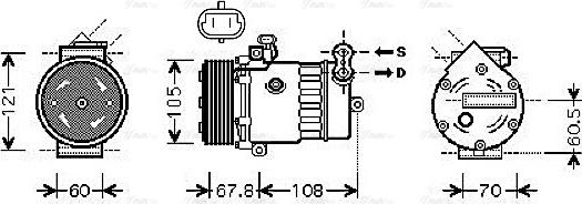 Ava Quality Cooling OLAK477 - Kompresors, Gaisa kond. sistēma autodraugiem.lv