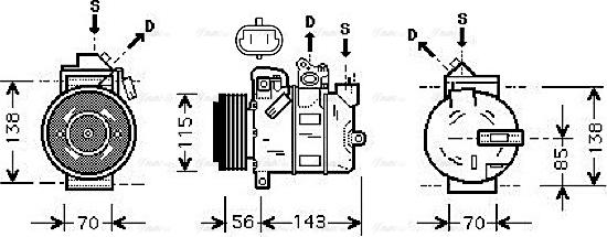 Ava Quality Cooling OLAK357 - Kompresors, Gaisa kond. sistēma autodraugiem.lv