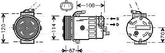 Ava Quality Cooling OLAK319 - Kompresors, Gaisa kond. sistēma autodraugiem.lv