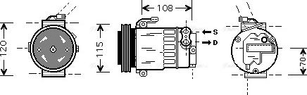 Ava Quality Cooling OLAK312 - Kompresors, Gaisa kond. sistēma autodraugiem.lv