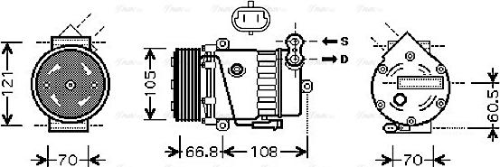 Ava Quality Cooling OLAK389 - Kompresors, Gaisa kond. sistēma autodraugiem.lv