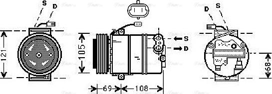 Ava Quality Cooling OLAK373 - Kompresors, Gaisa kond. sistēma autodraugiem.lv