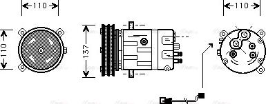Ava Quality Cooling OLAK290 - Kompresors, Gaisa kond. sistēma autodraugiem.lv