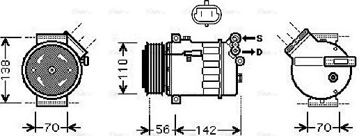 Ava Quality Cooling OL K449 - Kompresors, Gaisa kond. sistēma autodraugiem.lv