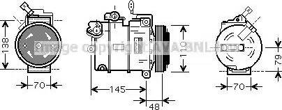 Ava Quality Cooling OL K459 - Kompresors, Gaisa kond. sistēma autodraugiem.lv
