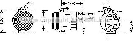 Ava Quality Cooling OL K350 - Kompresors, Gaisa kond. sistēma autodraugiem.lv