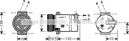 Ava Quality Cooling OL K318 - Kompresors, Gaisa kond. sistēma autodraugiem.lv