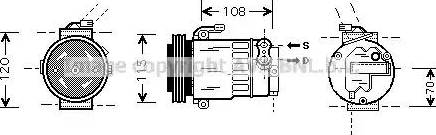 Ava Quality Cooling OL K312 - Kompresors, Gaisa kond. sistēma autodraugiem.lv