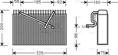 Ava Quality Cooling OL V298 - Iztvaikotājs, Gaisa kondicionēšanas sistēma autodraugiem.lv