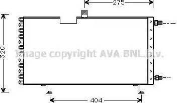 Ava Quality Cooling PE 5158 - Kondensators, Gaisa kond. sistēma autodraugiem.lv