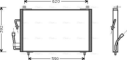 Ava Quality Cooling PE 5182 - Kondensators, Gaisa kond. sistēma autodraugiem.lv