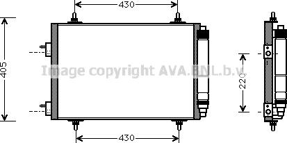 Ava Quality Cooling PE5209D - Kondensators, Gaisa kond. sistēma autodraugiem.lv