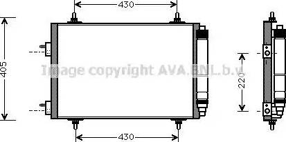 Ava Quality Cooling PE 5209 - Kondensators, Gaisa kond. sistēma autodraugiem.lv