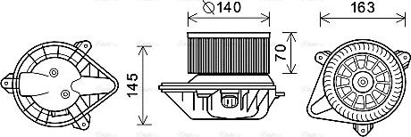 Ava Quality Cooling PE8373 - Salona ventilators autodraugiem.lv