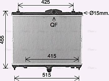 Ava Quality Cooling PE2423 - Radiators, Motora dzesēšanas sistēma autodraugiem.lv