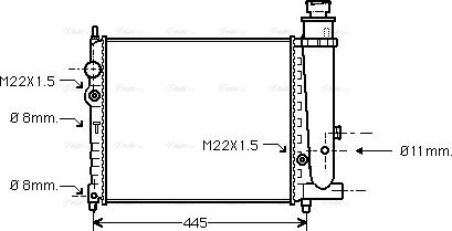 Ava Quality Cooling PE 2073 - Radiators, Motora dzesēšanas sistēma autodraugiem.lv