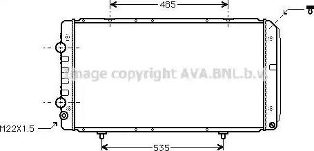 Ava Quality Cooling PEA2145 - Radiators, Motora dzesēšanas sistēma autodraugiem.lv