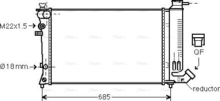 Ava Quality Cooling PE 2140 - Radiators, Motora dzesēšanas sistēma autodraugiem.lv