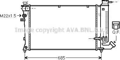 Ava Quality Cooling PE 2142 - Radiators, Motora dzesēšanas sistēma autodraugiem.lv