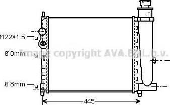 Ava Quality Cooling PE 2116 - Radiators, Motora dzesēšanas sistēma autodraugiem.lv