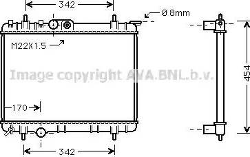 Ava Quality Cooling PE2189 - Radiators, Motora dzesēšanas sistēma autodraugiem.lv