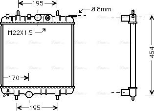 Ava Quality Cooling PE 2188 - Radiators, Motora dzesēšanas sistēma autodraugiem.lv