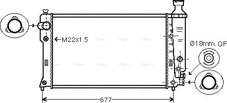 Ava Quality Cooling PE 2132 - Radiators, Motora dzesēšanas sistēma autodraugiem.lv