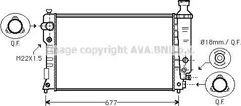 Ava Quality Cooling PE 2125 - Radiators, Motora dzesēšanas sistēma autodraugiem.lv